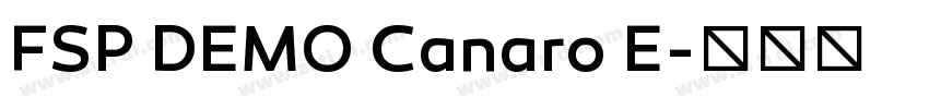 FSP DEMO Canaro E字体转换 FSP DEMO Canaro E字体转换